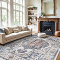 Washable Large 9x12 Area Rug: Living Room Oriental Non Slip Soft Rugs Indoor by HYHAOYUNLAI