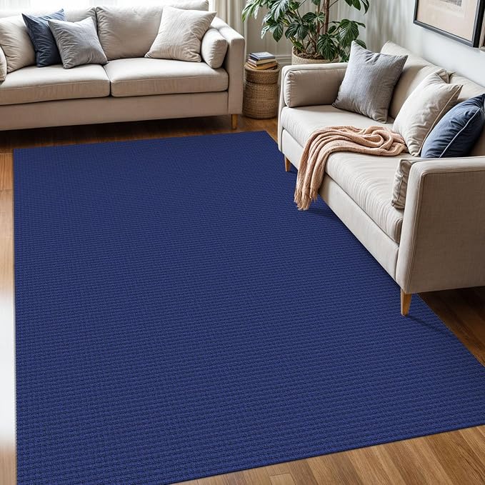 KOZYFLY Washable Area Rug 5x7 ft Rubber Backed Non Slip Rugs by KOZYFLY