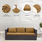 8Pcs Stretch Patio Cushion Covers, Outdoor Couch Covers Replacement, Outdoor - Image 3