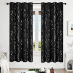 Deconovo Black Blackout Curtains, Thermal Insulated Soundproof Privacy Curtain - Image 2