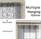 OWENIE Furman Sheer Curtains 84 inches Long - Image 3