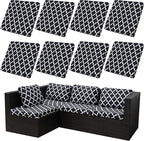 8Pcs Stretch Patio Cushion Covers, Outdoor Couch Covers Replacement, Outdoor by BIETYONE