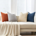 MIULEE Boho Farmhouse Throw Pillow Covers 18x18 Inch Set of 4 Summer Mordern - Image 5