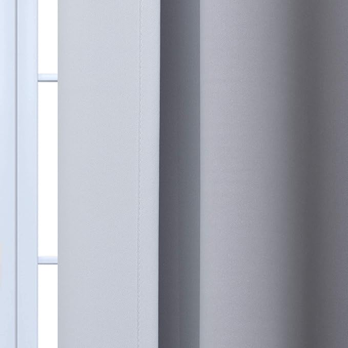 Yakamok Room Darkening Ombre Curtains 54 Inch Length, Light Blocking Grommet - Image 3