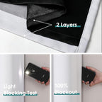 ChrisDowa 100% Blackout Curtains 90 inch Long - Image 4