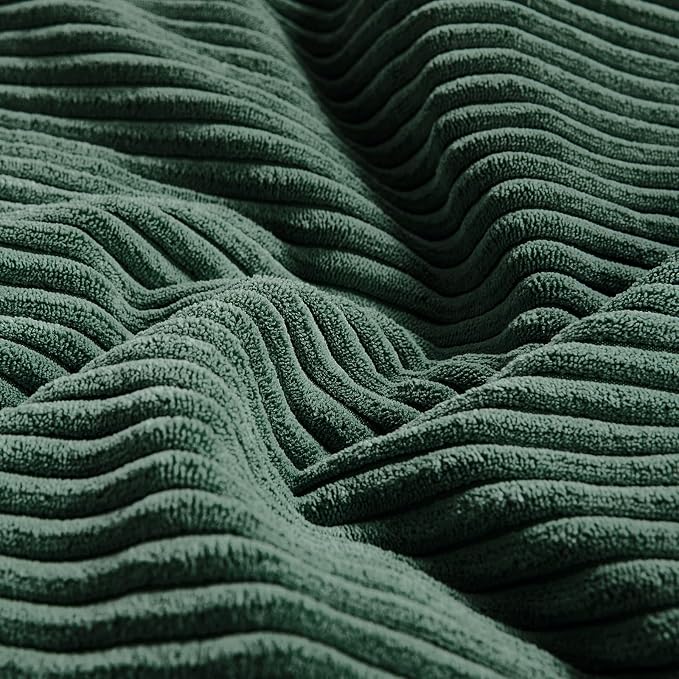 Fancy Homi Set of 2 Dark Green Lumbar Decorative Throw Pillow Covers 12x20 Inch - Image 5