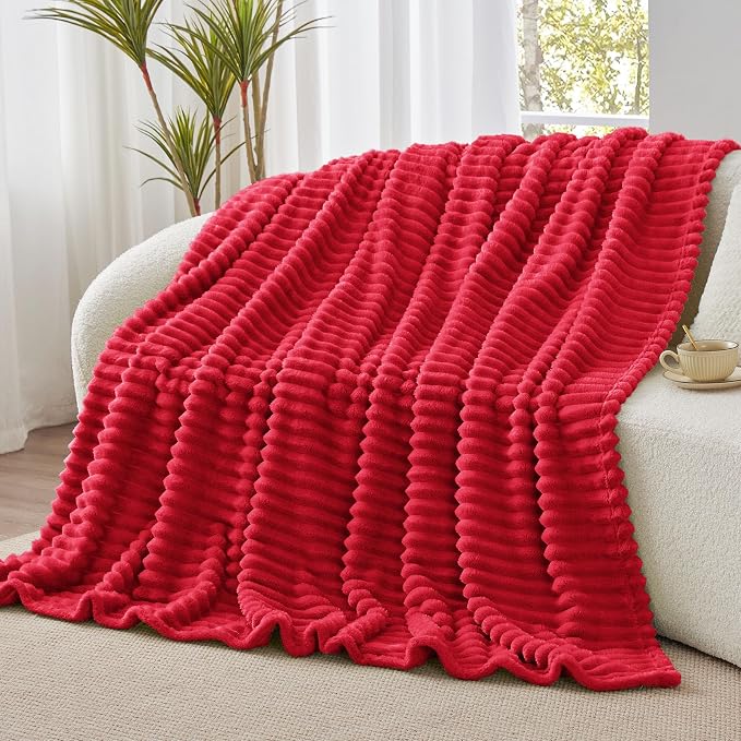 BEDELITE Fleece Throw Blanket for Couch, 300GSM Soft & Warm Fluffy Queen Blanket - Image 7