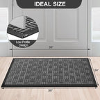 Mibao Front Door Mat, Heavy Duty Durable Welcome Mat - Image 2