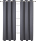 LEMOMO Grey Thermal Blackout Curtains/38 x 84 Inch/Set of 2 Panels Room - Image 2