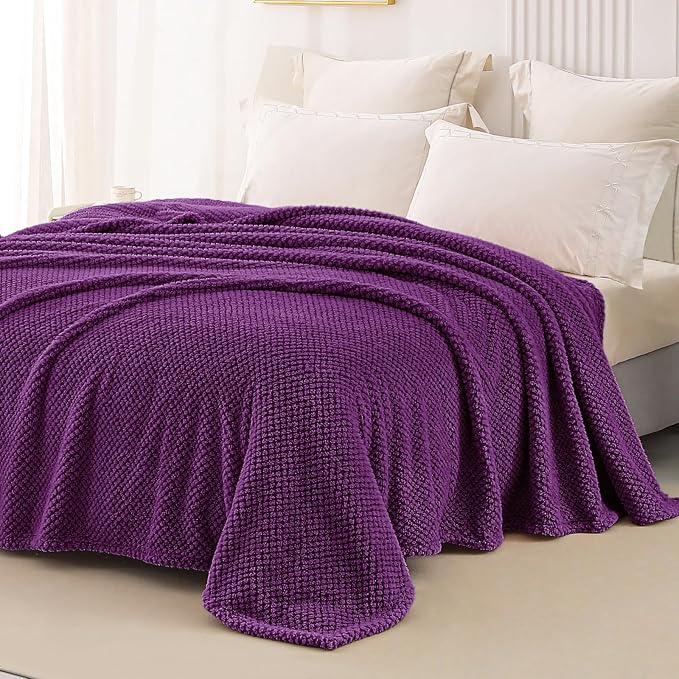 Whale Flotilla Queen Size Fuzzy Fleece Blanket - Image 4