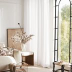 Linen White Curtains 84 inches Long - Image 7