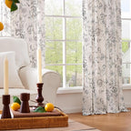 jinchan Floral Curtains for Living Room 84 Inch Length Farmhouse Printed - Image 8