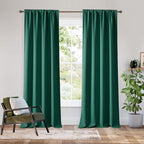 RYB HOME Bedroom Blackout Curtains 84 inches Long, 100% Blackout Thermal by RYBHOME