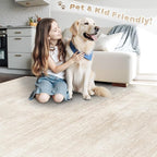 Area Rugs 6x9 for Living Room: Washable Rug Modern Abstract Neutral Soft - Image 5