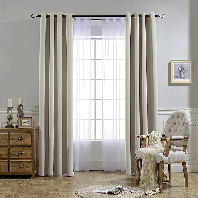 NICETOWN Room Darkening Window Curtains 72 inches Long, Thermal Insulated - Image 7