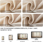 Joydeco Linen Curtains 108 Inch Length 2 Panel Sets, Light Filtering Curtains - Image 3
