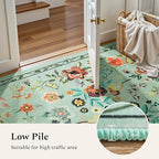 Rugflix 5x7 Washable Area Rug for Living Room, Soft Non Slip Low Pile Carpet - Image 4