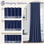 Guken 100% Blackout Curtains 120 Inch Length 2 Panels Set - Image 5