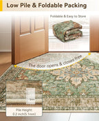 Area Rugs 3'x12' Runner Rug Non Slip Washable - Image 3