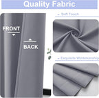 Simplebrand Ava Silver Grey Blackout Curtains - Image 3