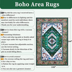SERISSA 9x12 Area Rugs for Living Room, Large Washable Non-Slip Boho Rug - Image 2
