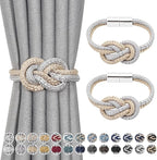 NICEEC 2 Pack Mini Magnetic Curtain Tiebacks Nordic Simple Style Drape Tie by NICEEC