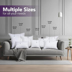 Utopia Bedding 14x14 Pillow Inserts, Sofa & Couch – Soft, Supportive & Fluffy - Image 2