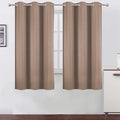 LEMOMO Cappuccino Blackout Curtains 38 x 54 Inch Length/Set of 2 Curtain by Lemomo