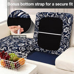 hyha 4Pcs Patio Cushion Covers, Stretch Outdoor Couch Cushion Covers Replacement - Image 4