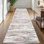 KOZYFLY Modern Abstract Washable Rug Runner 2.6x10 Hallway Rug Runner Non-Slip by KOZYFLY