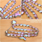 PEDOBO Magnetic Curtain Tiebacks, 2 Pack Crystal Beaded Sun & Moon Pendants - Image 2