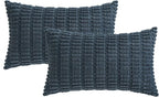 MIULEE Pack of 2 Corduroy Decorative Lumbar Throw Pillow Covers 20x12 Inch Soft - Image 9
