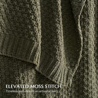 EVERGRACEHOME Chunky Chenille Knit Throw Blanket - Image 2