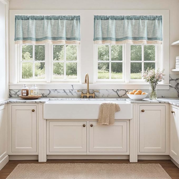 jinchan Linen Farmhouse Valances - Image 3