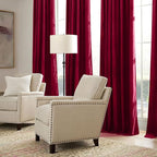RYB HOME Red Velvet Curtains 84 inches - Image 4