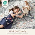Rugflix 8x10 Area Rugs for Living Room, Washable Rug, Soft Low Pile Carpet - Image 5