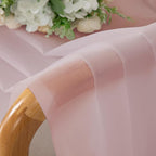 Chyhomenyc Blush Pink Sheer Curtains 120 Inches Long - Image 2