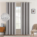 MIULEE Linen Texture 90 Inches Curtains by MIULEE