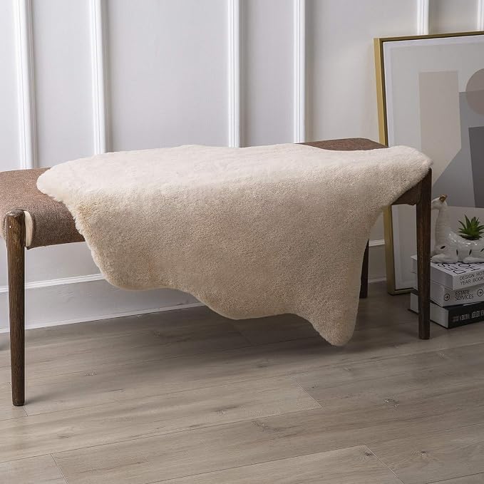 Ashler Faux Fur Rug, Upgraded Soft Faux Rabbit Fur, 2 x 3 Feet, Machine - Image 4