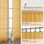 Chyhomenyc Gold Sheer Curtains 54 Inch Length - Image 8