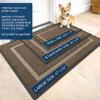 OLANLY Front Door Mat Indoor Outdoor Entrance, Waterproof All-Season, - Image 3