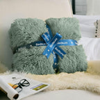 Bedsure GentleSoft Fluffy Sage Green King Size Blanket - Image 8