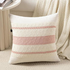 Fancy Homi Set of 1 Boho Pink Decorative Throw Pillow Cover 22x22 Inch by Fancy+Homi