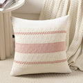 Fancy Homi Set of 1 Boho Pink Decorative Throw Pillow Cover 16x16 Inch by Fancy+Homi