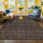 Hazo Haus Taupe Brown 5x8 Rug for Living Room - Image 3