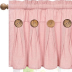 FRAMICS Farmhouse Valance Curtains, Boho Cotton Linen Kitchen Valance, Country - Image 7