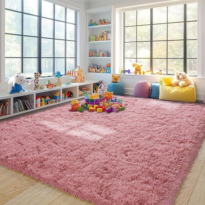 Pionblank 8x10 Rug for Living Room, Fuzzy Plush Large Area Rug, Fluffy Modern - Image 2