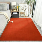 Amearea Large Modern Area Rugs for Bedroom Living Room, 5x8 Feet Orange - Image 2