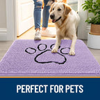 OLANLY Dog Door Mat for Muddy Paws 30x20, Paw Print Design, Absorbs Moisture - Image 6