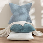 MIULEE Pack of 2 Couch Throw Pillow Covers 20x20 Inch Coastal Light Blue Modern - Image 4